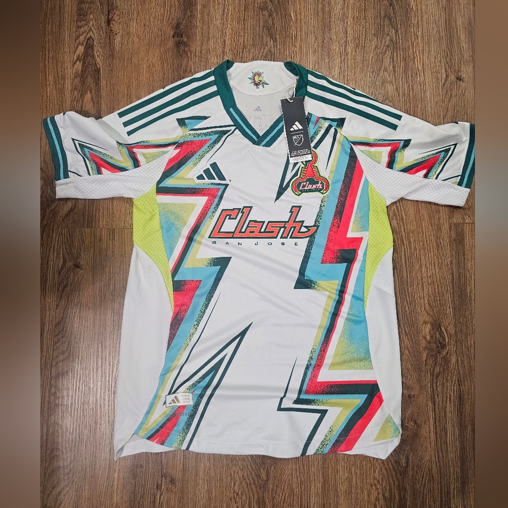 New Adidas Authentic Collection San Jose Clash/Earthquakes Jersey Men’s Small